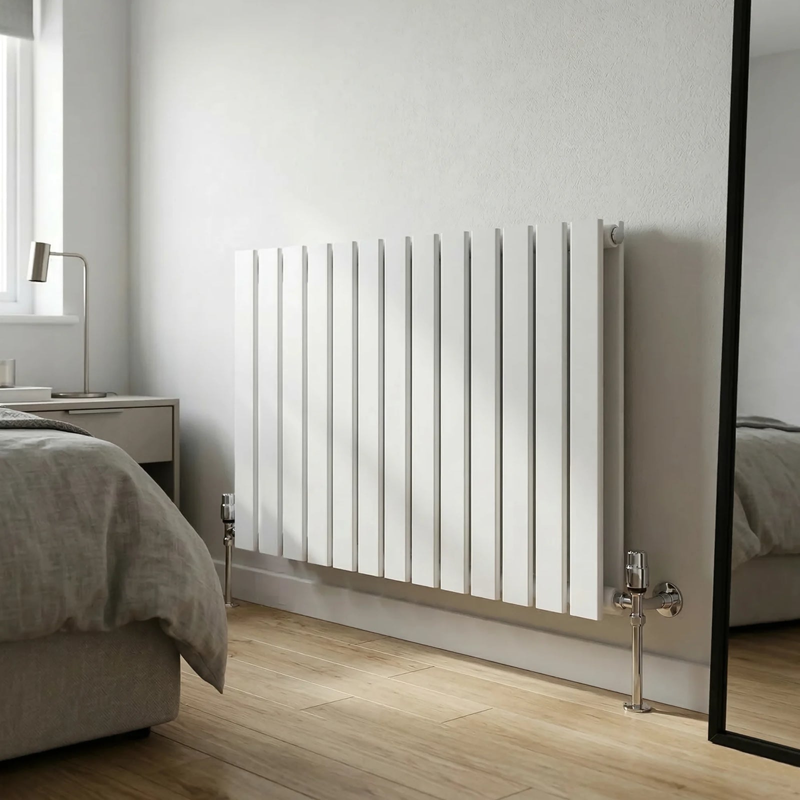 Baridi Horizontal Radiator DH351 600 x 910mm - White