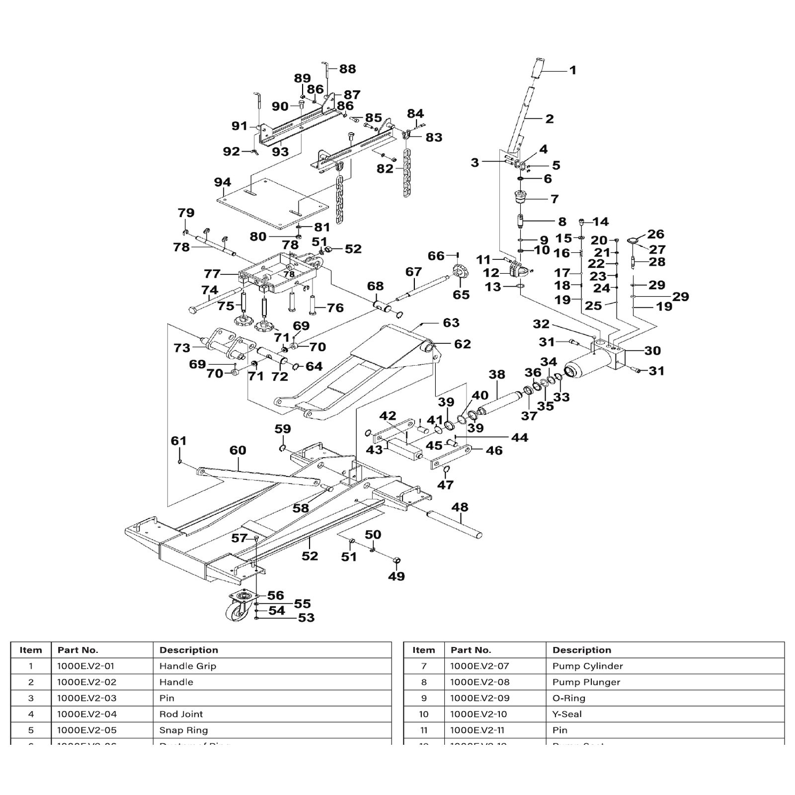 Sealey Snap ring 1000E.V2-59