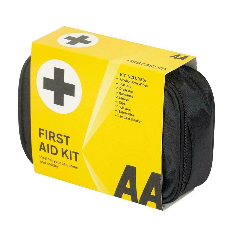 AA First Aid Kit & 600g Fire Extinguisher Ideal Cars Home Office Taxi Caravan