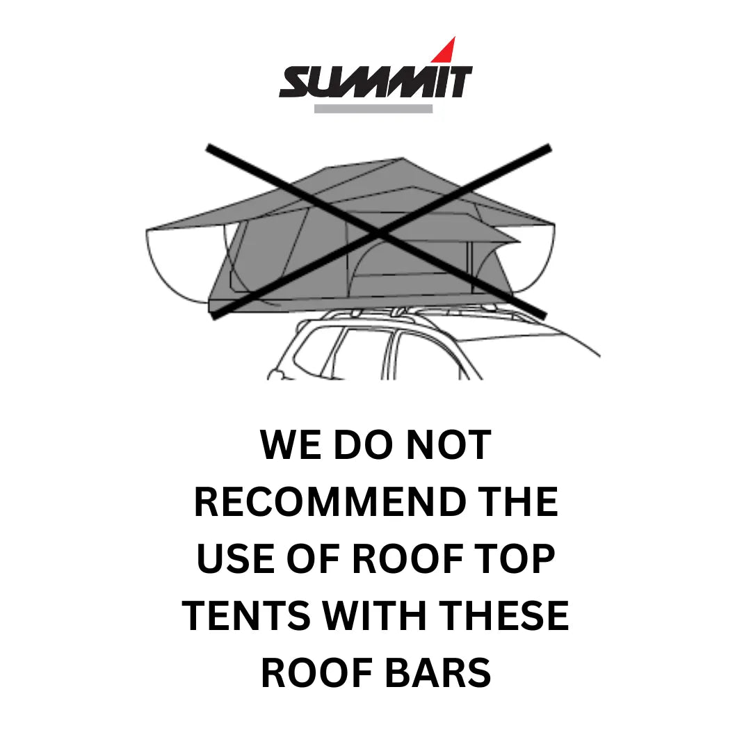 Summit Premium Steel Roof Bars fits Vauxhall Combo D 2012-2018  Van 5-dr with Raised Rails