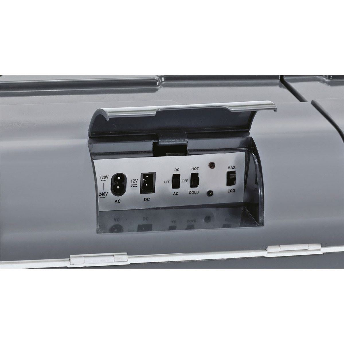 Ecocool Grey 24L Coolbox (590173) Convenient 12V 230V Cooler for Any Adventu