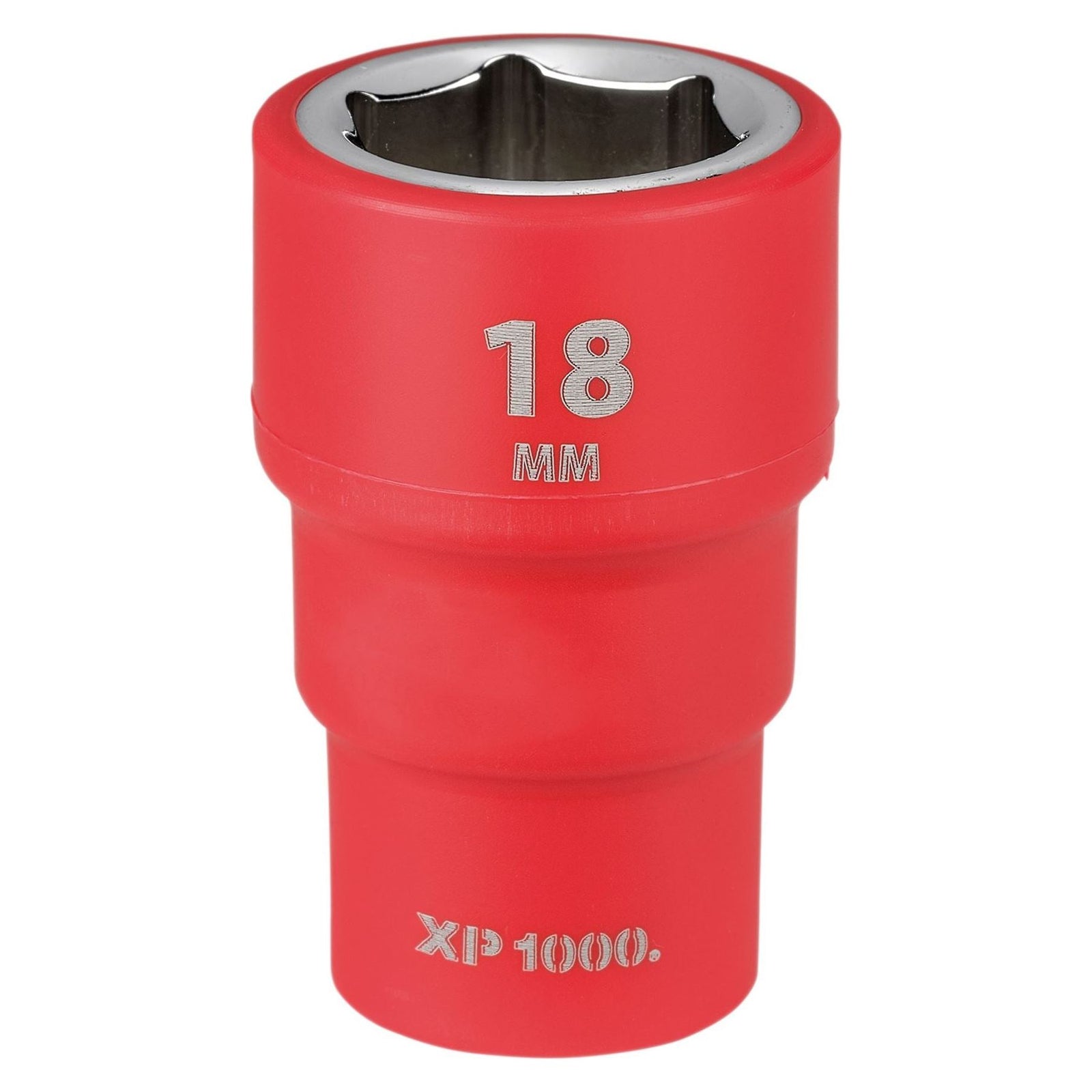 Draper XP1000 VDE Socket, 3/8" Sq. Dr., 18mm