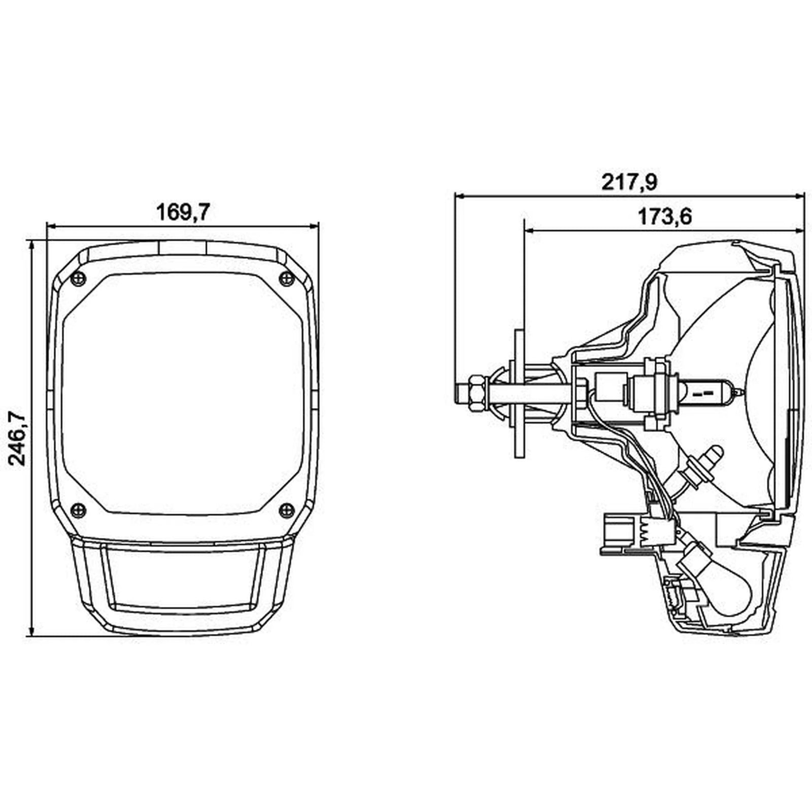 Hella Headlight Headlamp T4W Centre 1EA 328 450-001