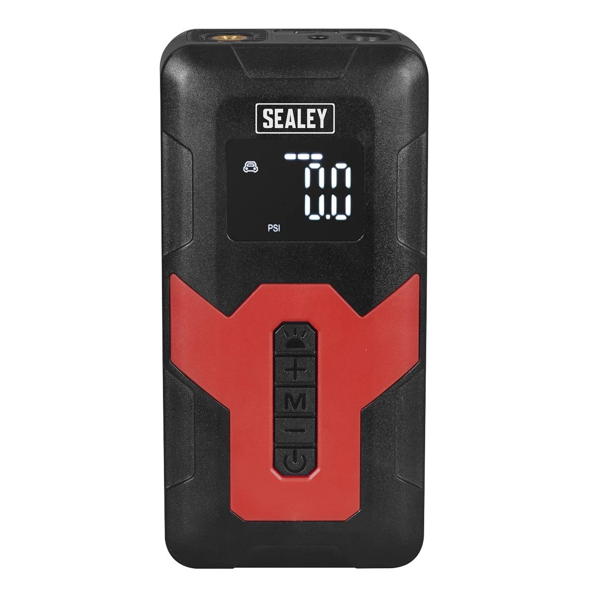 Sealey Tyre Inflator & Power Bank with Worklight Rechargeable 12v, CTI140