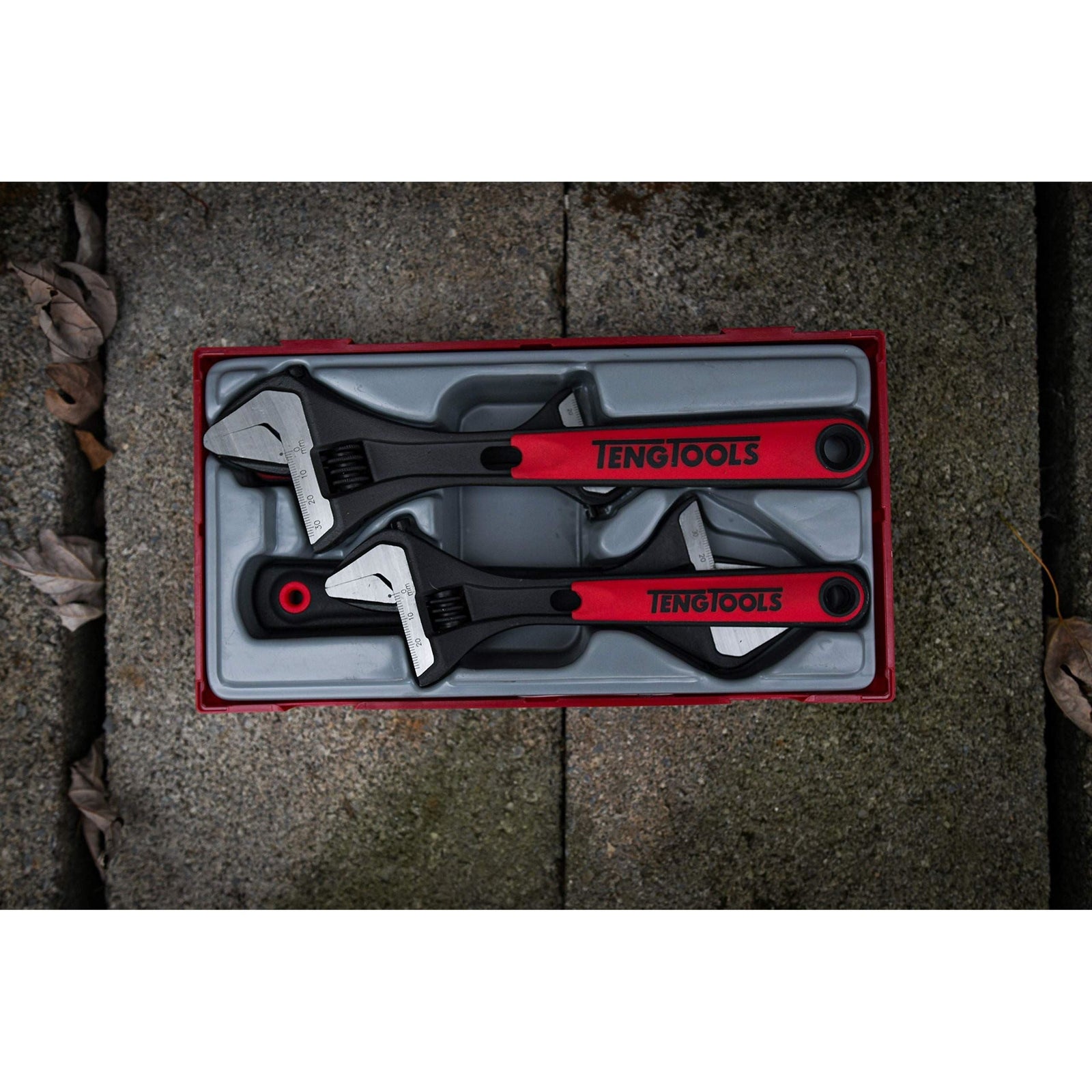 Teng Tools Adjustable Wrench Set TT1 4 Pieces