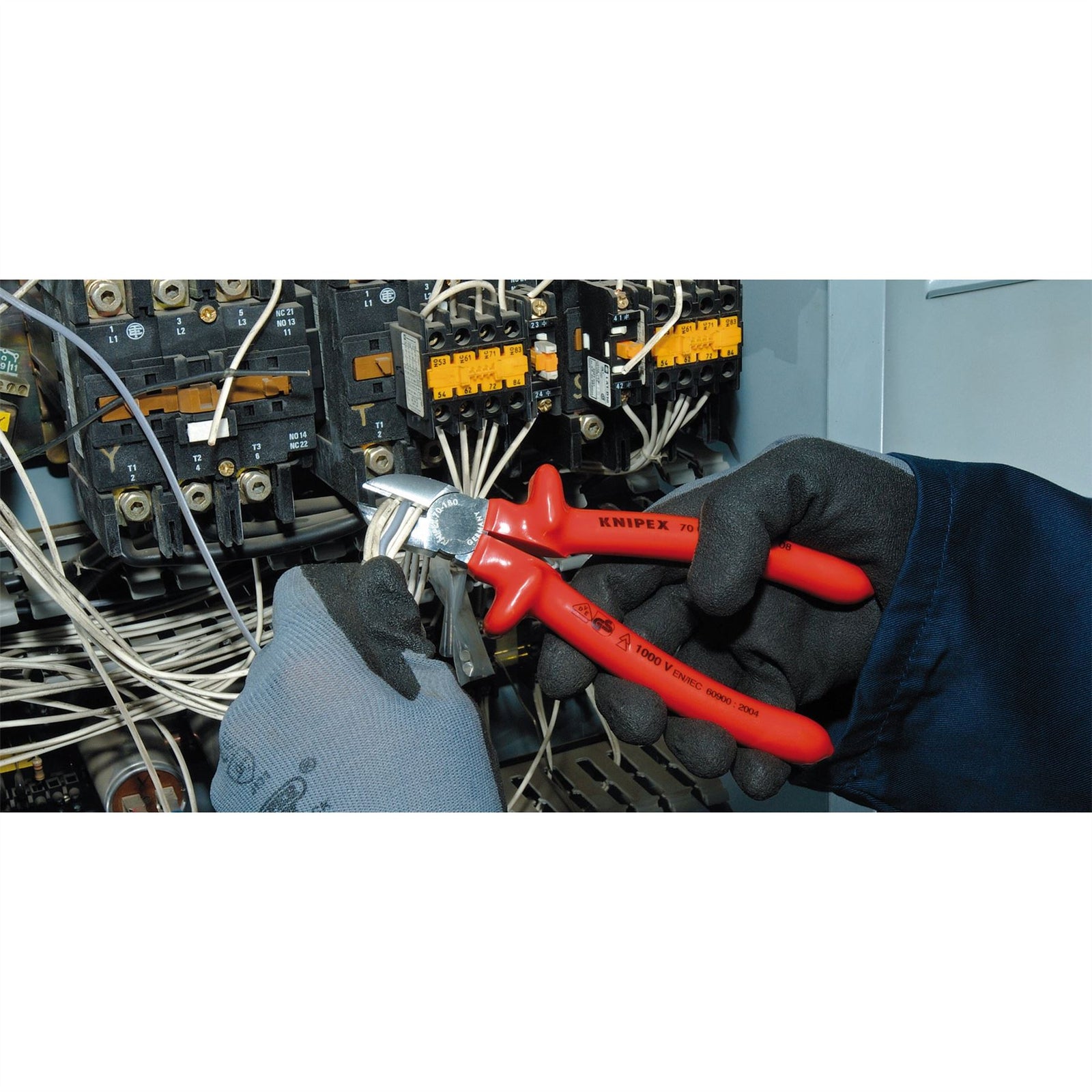Draper Knipex 70 07 180 Fully Insulated S Range Diagonal Side Cutter, 180mm