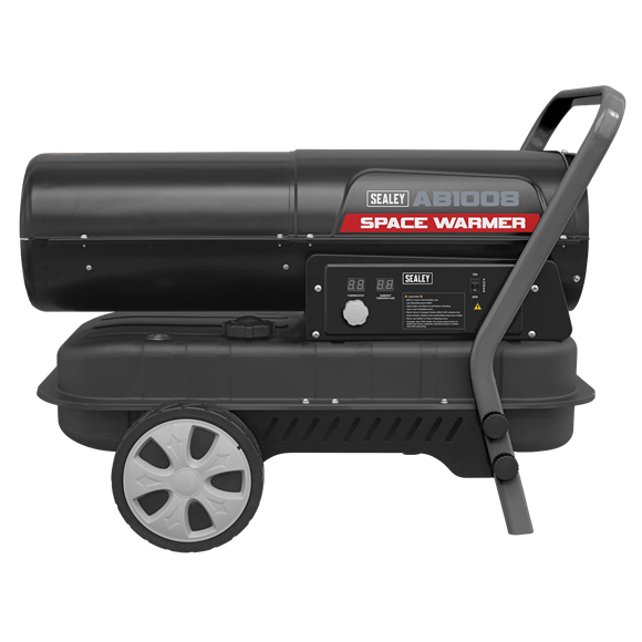 Sealey Space Warmerï Paraffin/Kerosene/Diesel Heater 100000Btu/hr with Wheels