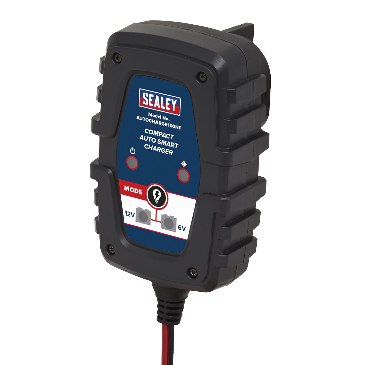 Sealey Compact Auto Smart Car Battery Charger 1A 6V 12V AGM GEL Batteries 230V