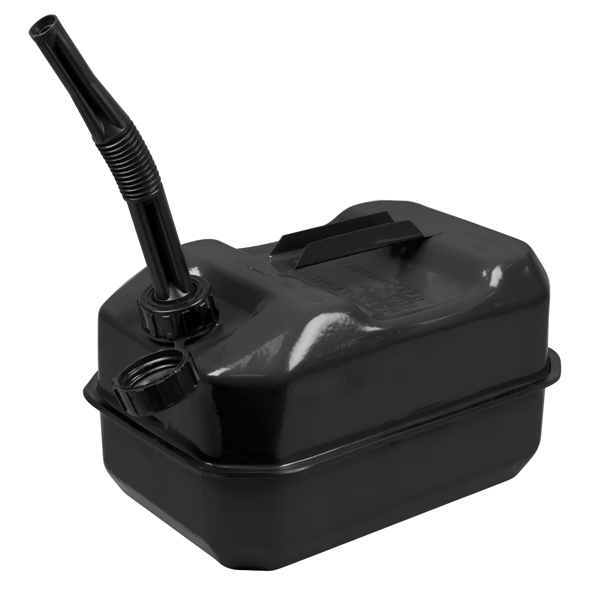 Sealey 10L Jerry Can Black Steel Fuel Container
