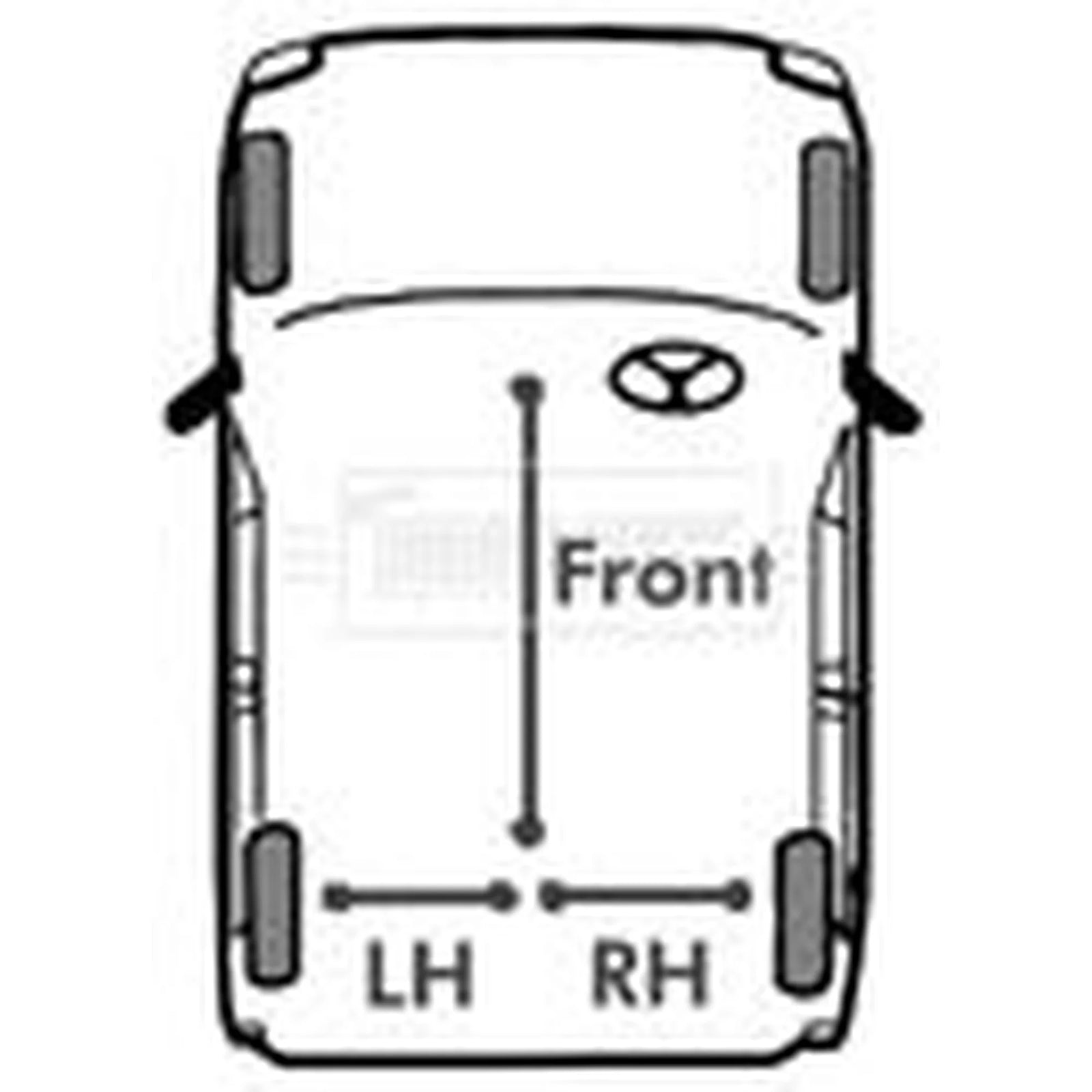 Borg & Beck Handbrake Cable Front BKB2635