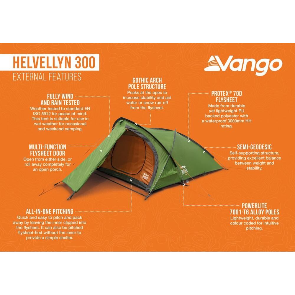 Vango Helvellyn 300 Tent Pamir Green