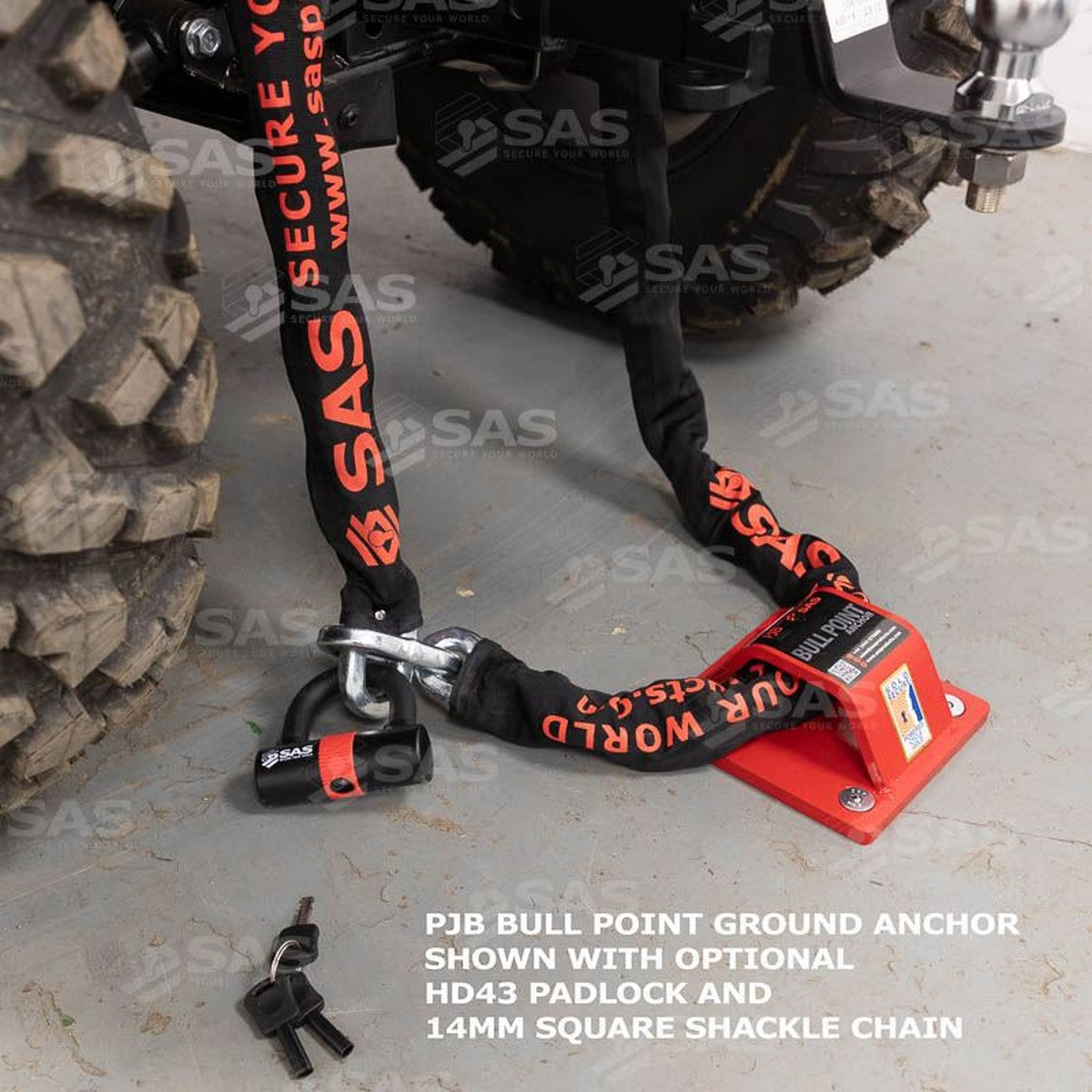 SAS PJB Bull Point Ground Anchor  Bolt down