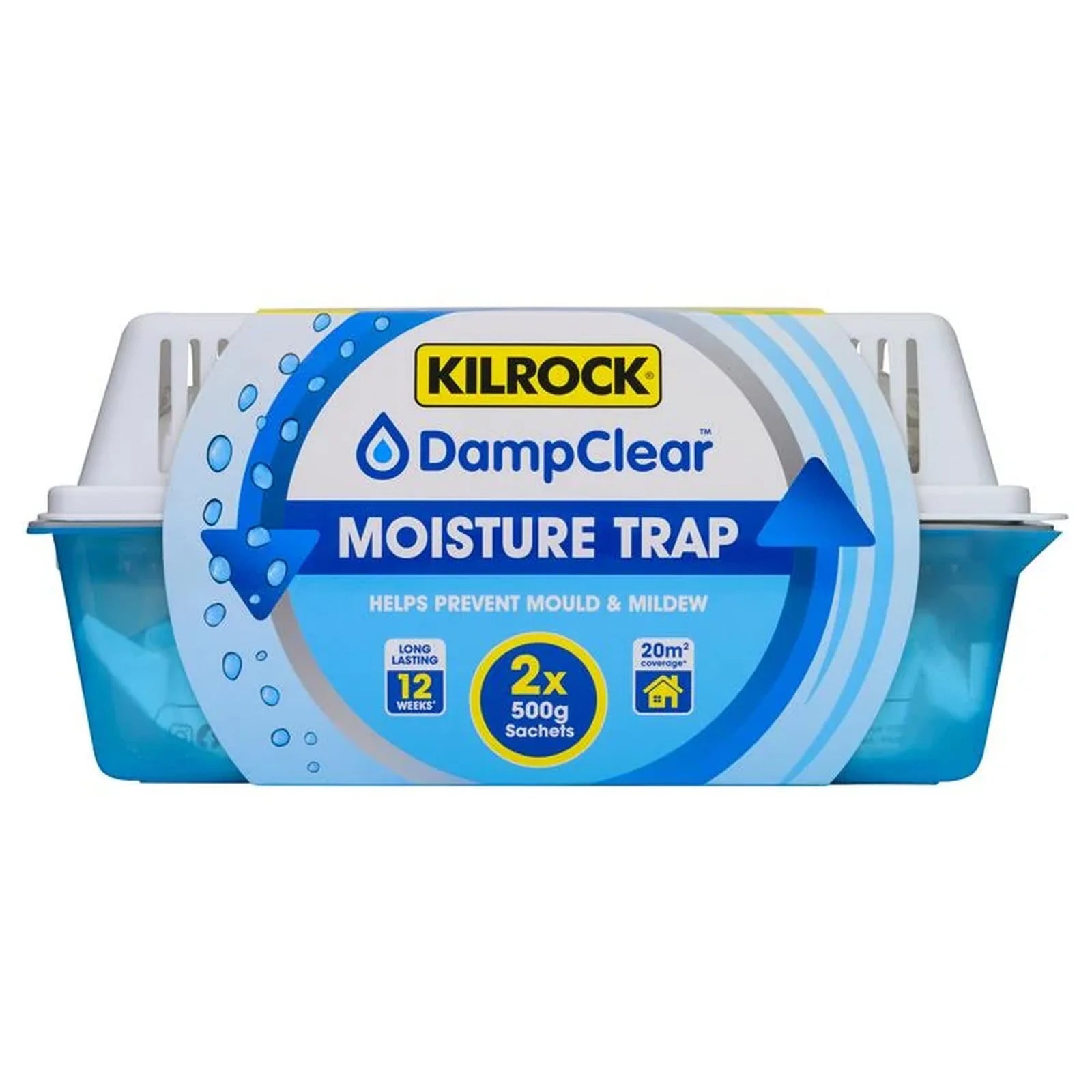 Kilrock Damp Clear Moisture Trap + 2 x 500g Refills DAMPCLEARTRAP