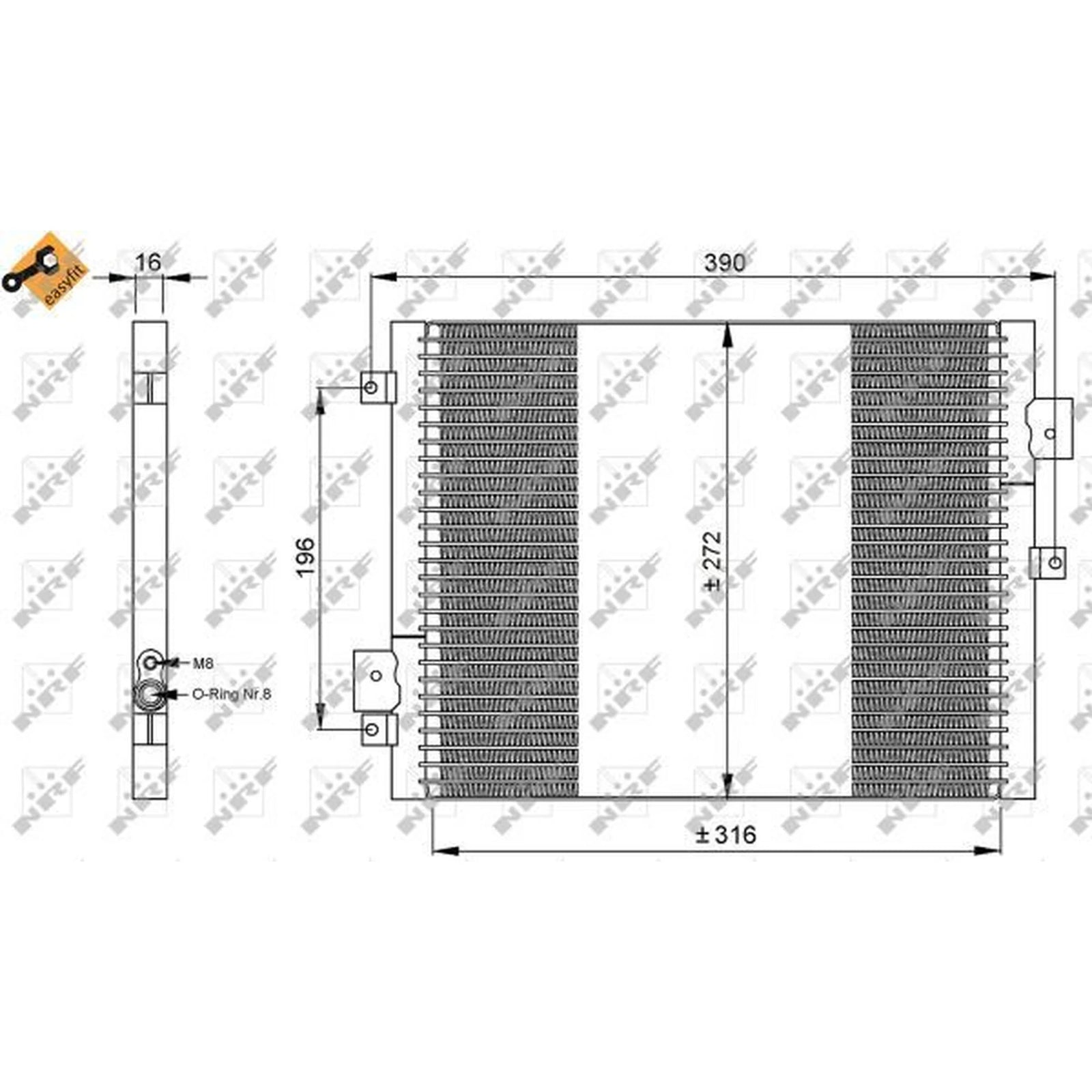 NRF Air Conditioning Condenser 35795