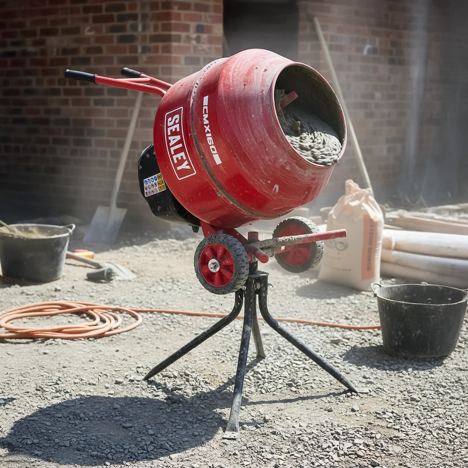 Sealey Cement Mixer CMX160 160L 650W with Stand