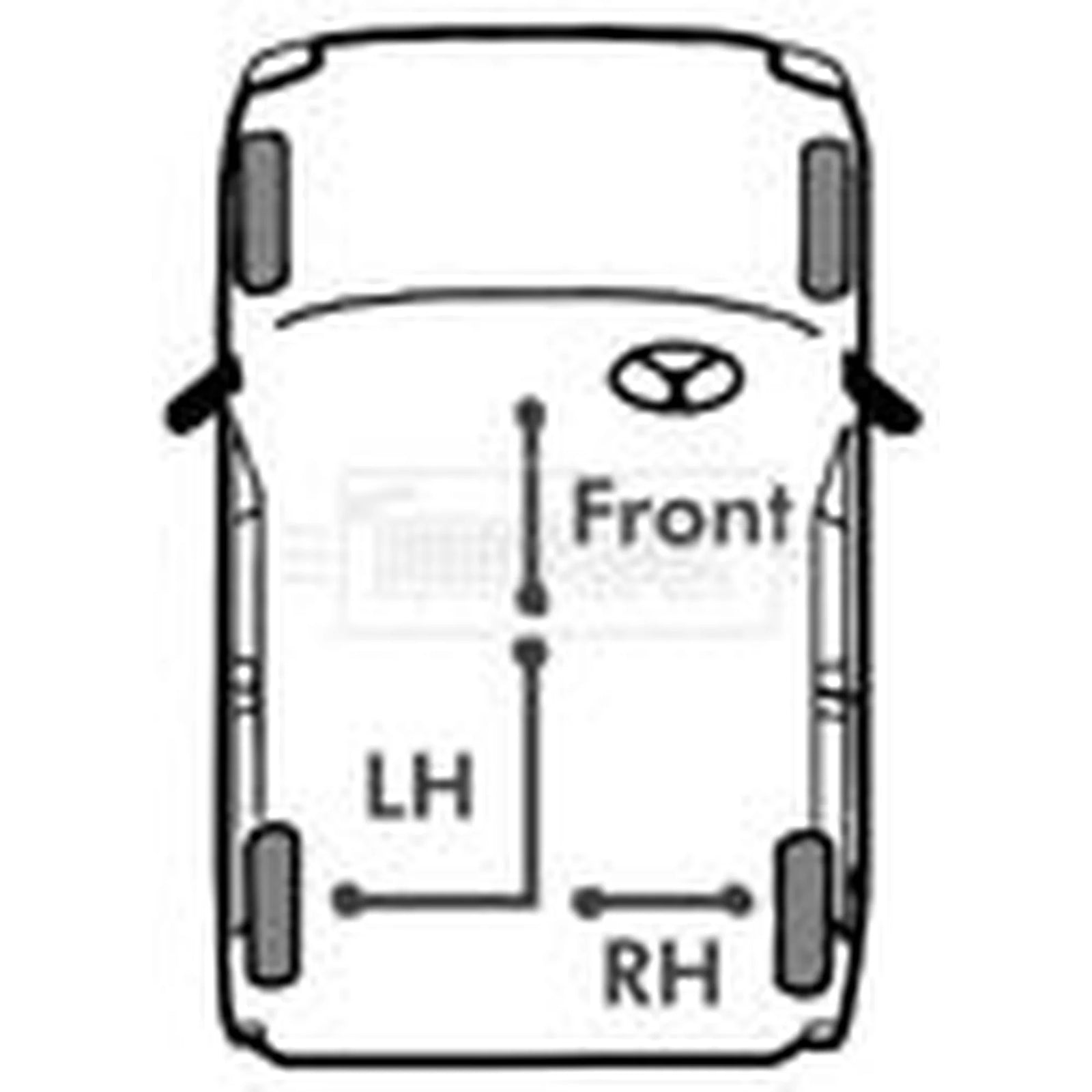 Borg & Beck Handbrake Cable Front BKB1918