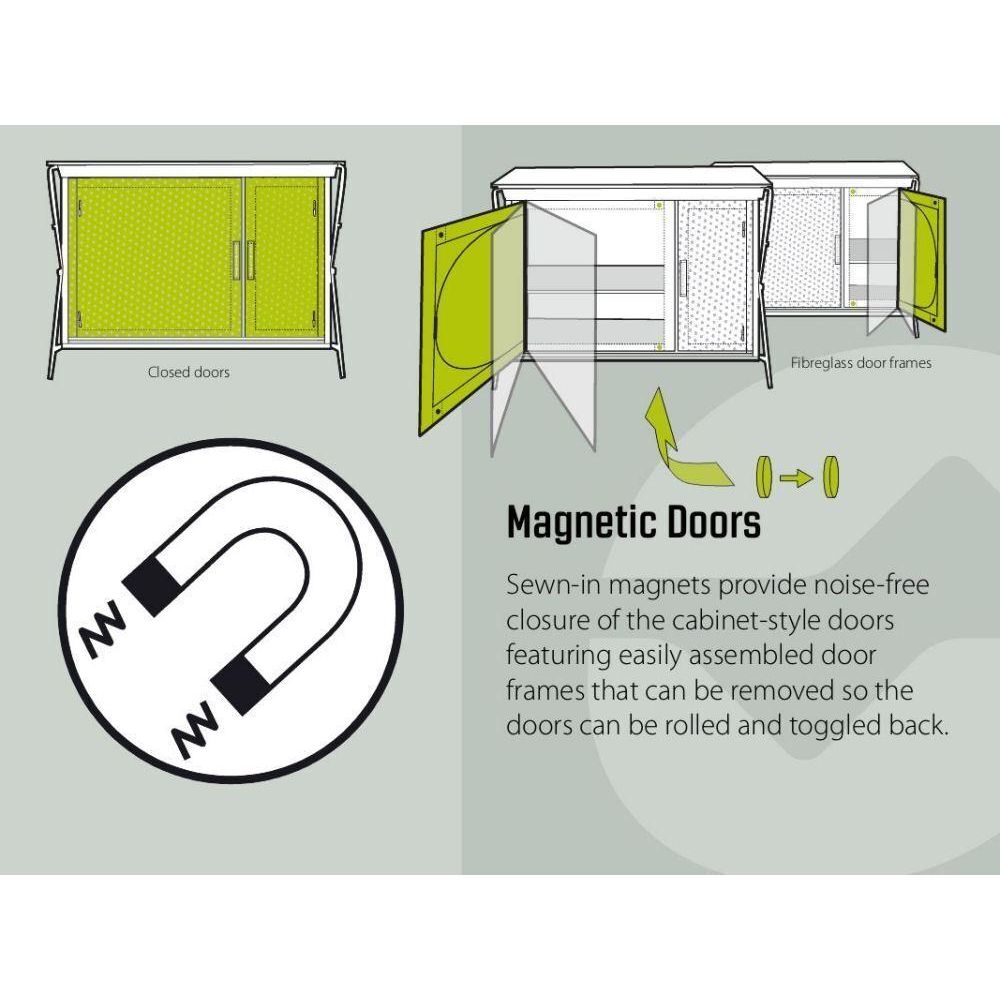 Outwell Cayon Cabinet Camping Family Storage with Magnetic Seal