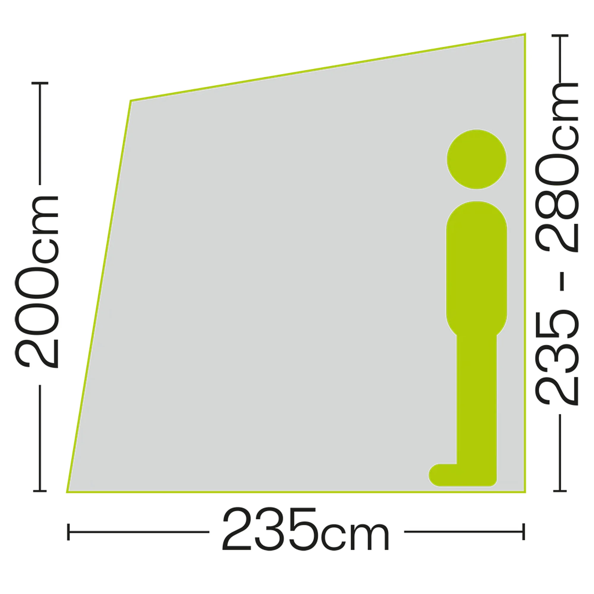 Quest Air Porch Awning 260cm - Lightweight Self-Inflating Design