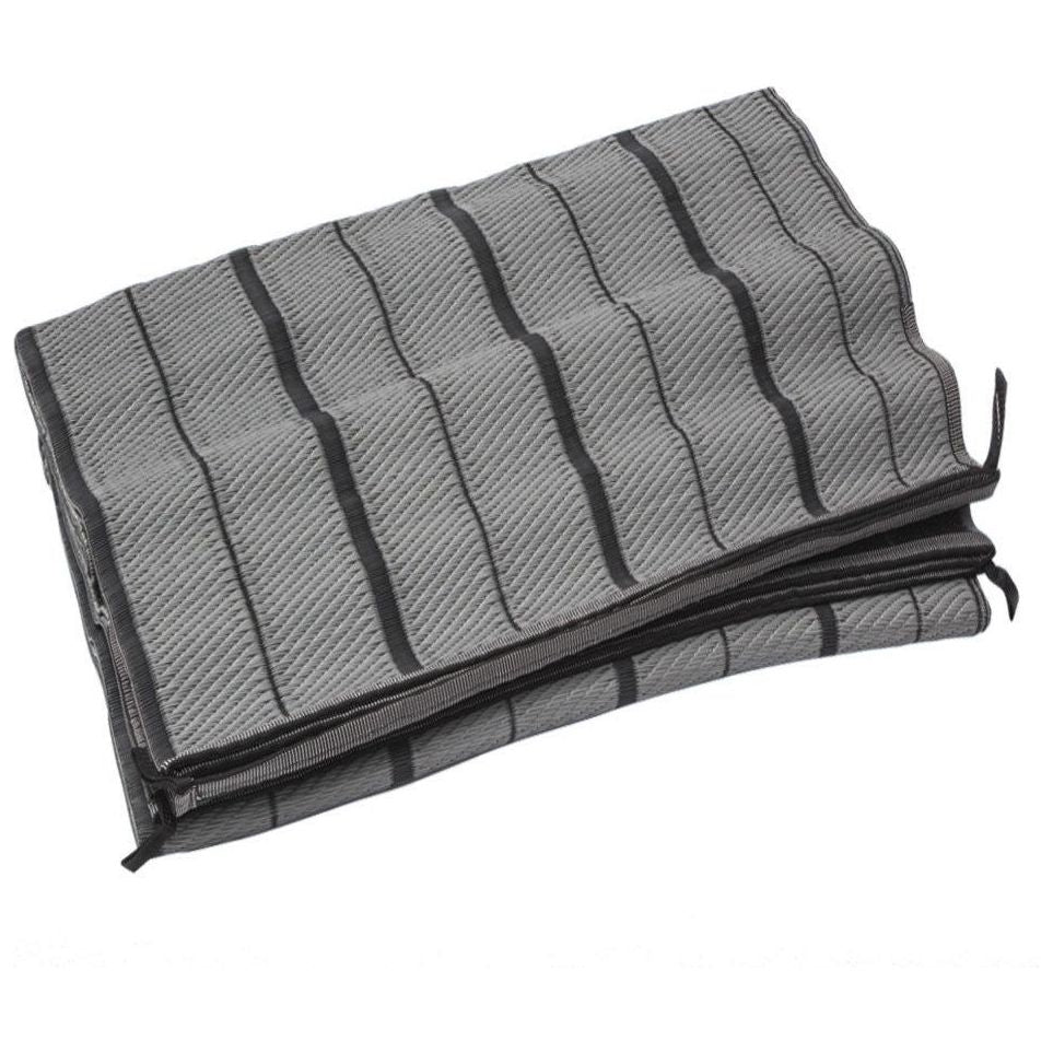 Luxury Awning Carpet 2.5 x 6.5m Moroccan Style Padded Ground Sheet H/D Grey PLS