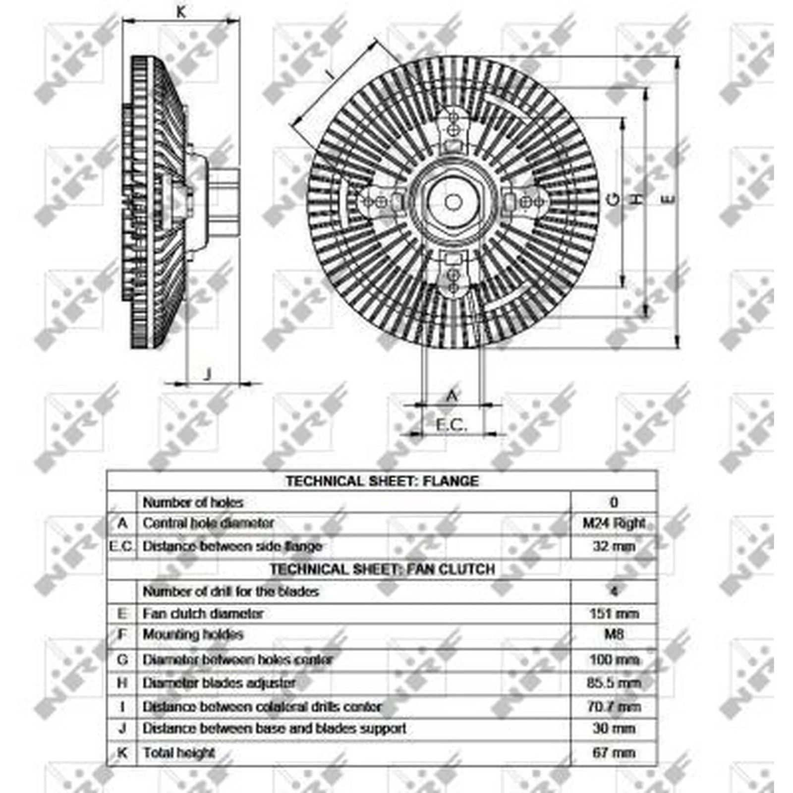 NRF Radiator Fan Clutch 49518