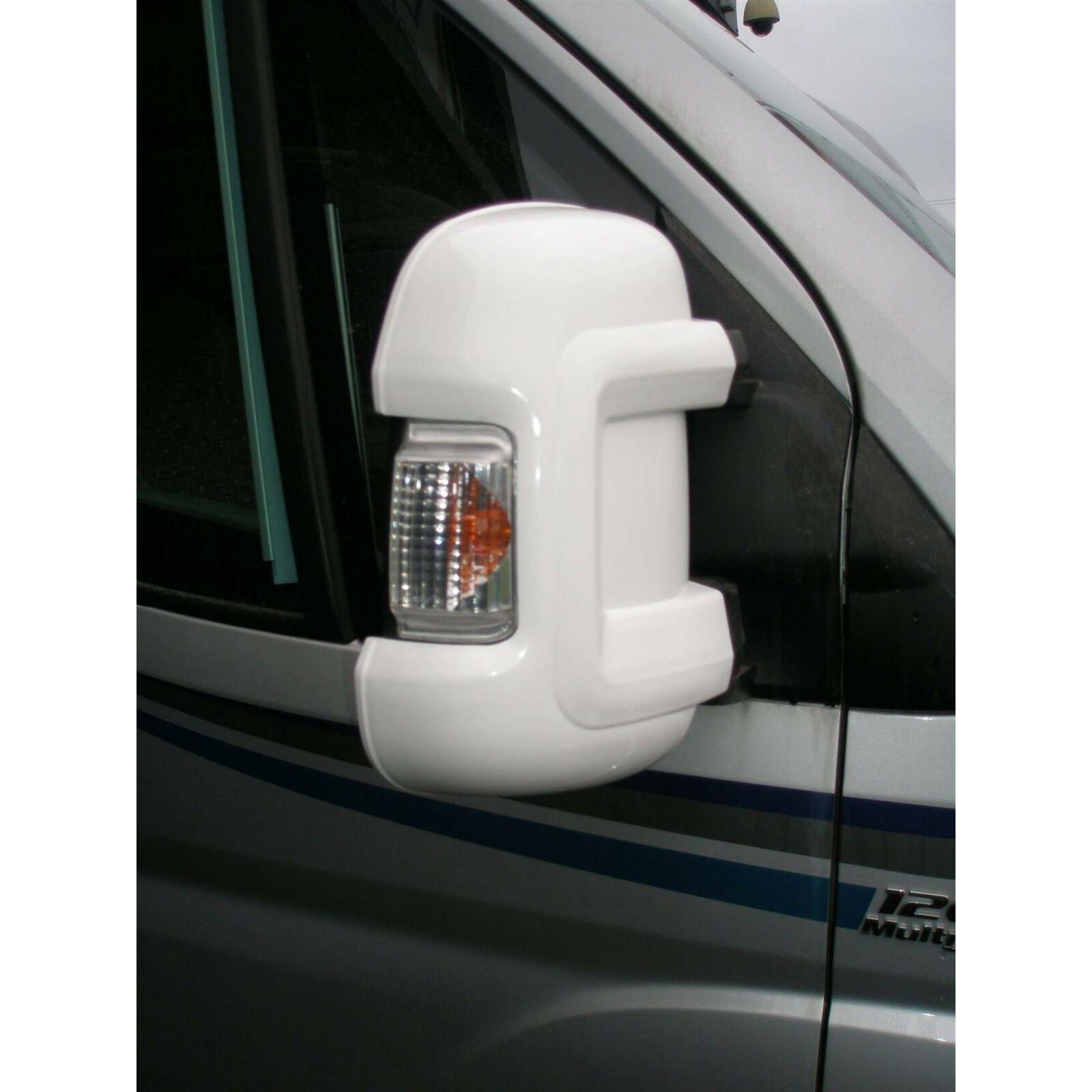 Milenco Van Mirror Protectors White fits Fiat Ducato Peugeot Boxer Citroen Relay