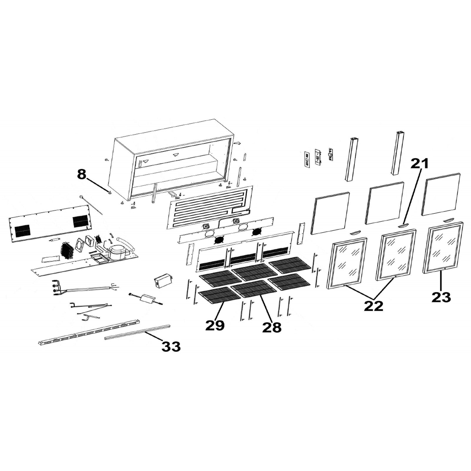Sealey Middle Shelf DH10987