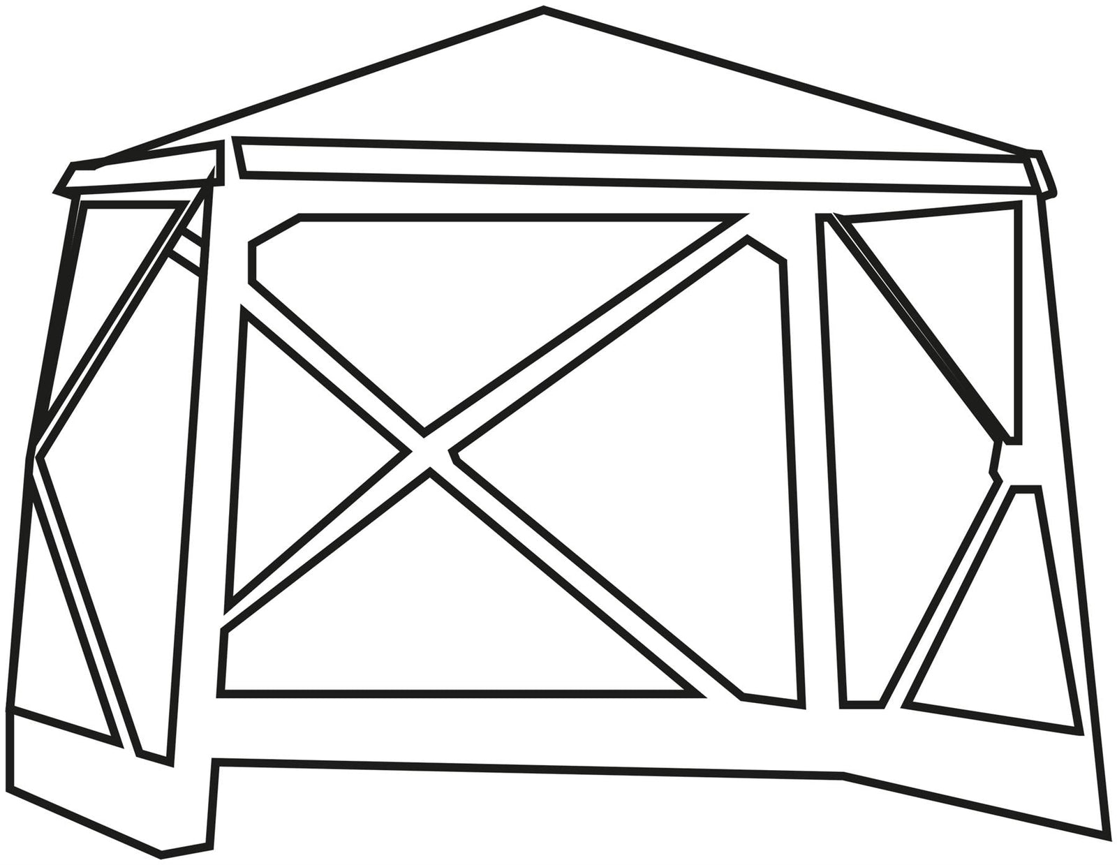 Quest Screen House 4 Pro pop up Gazebo (Grey)