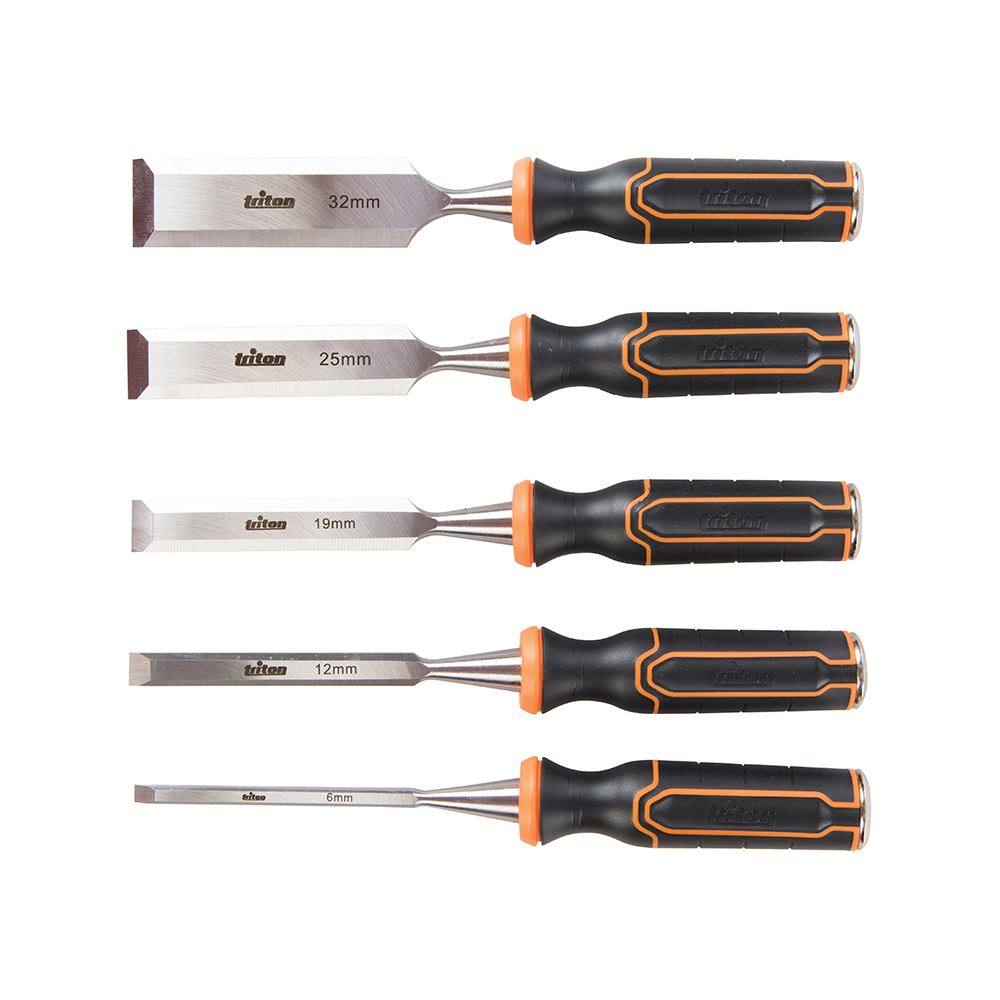 Triton Wood Chisel Set 5pce TWCS5 6, 13, 19, 25 & 32mm 5pce