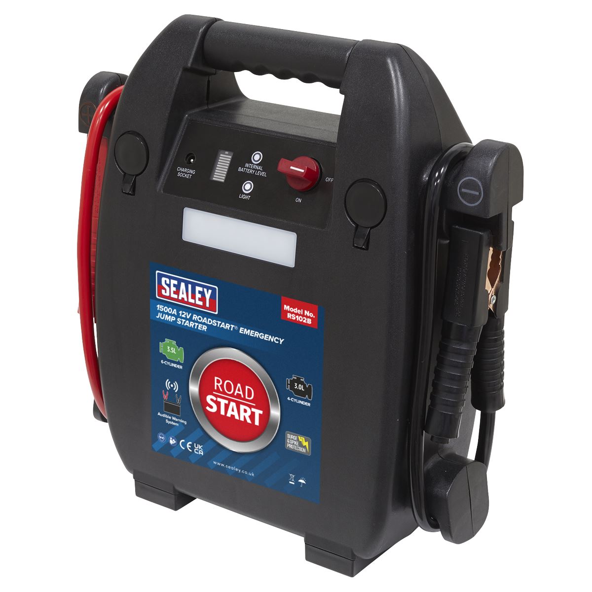 Sealey RoadStart Emergency Jump Starter 12V 3.5ltr 6 Cylinder RS102B