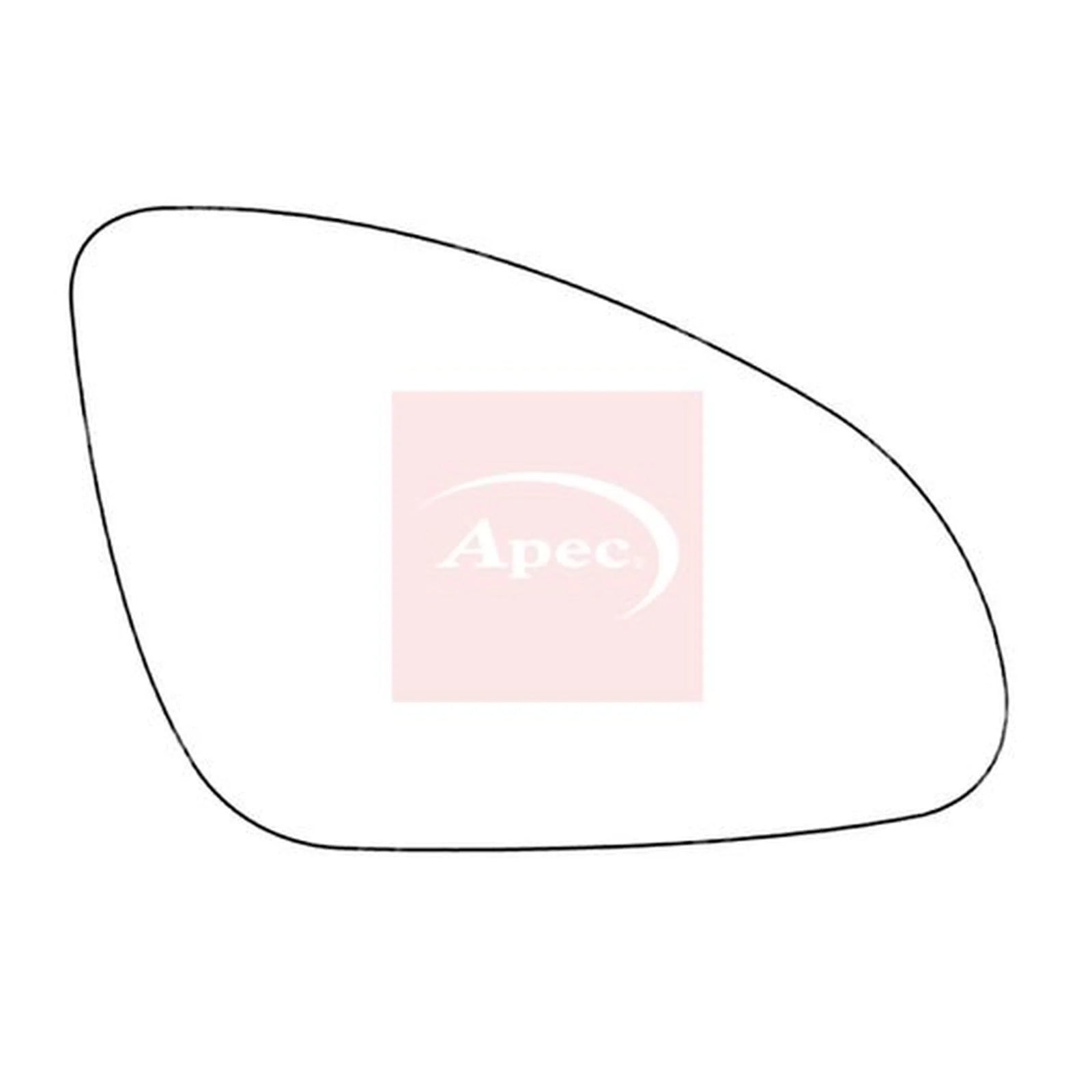 Apec Exterior Wing Mirror Glass Right AMS2306