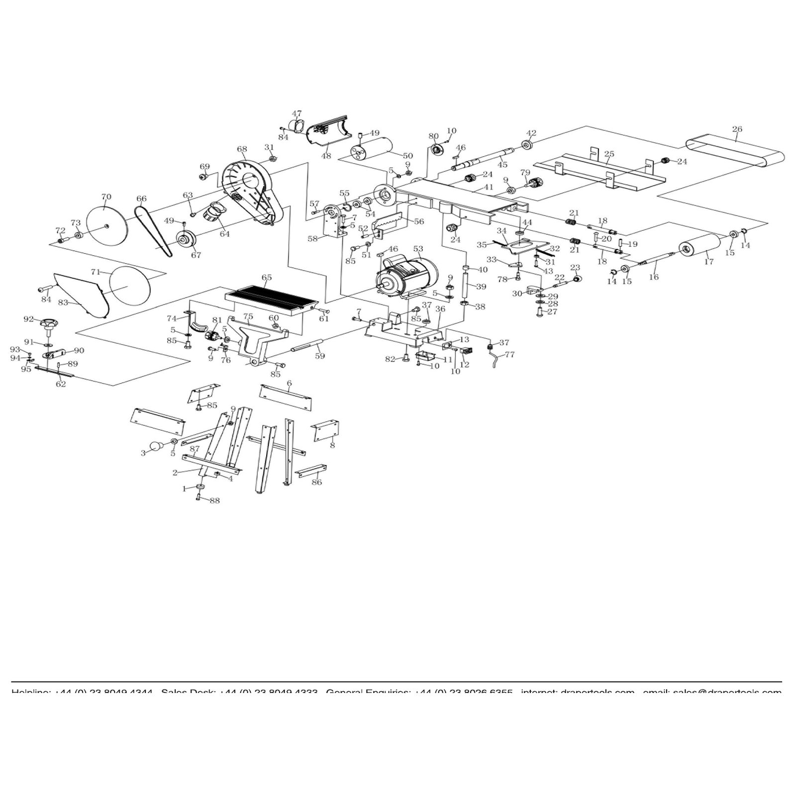 Draper Bracket YBDS750E-58 1 Pack 70129