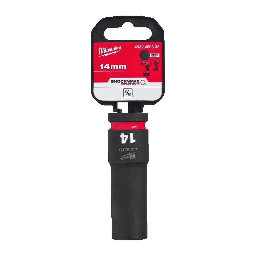 Milwaukee Hex Socket Shw 1/2 Deep 14Mm-1Pc 4932480332
