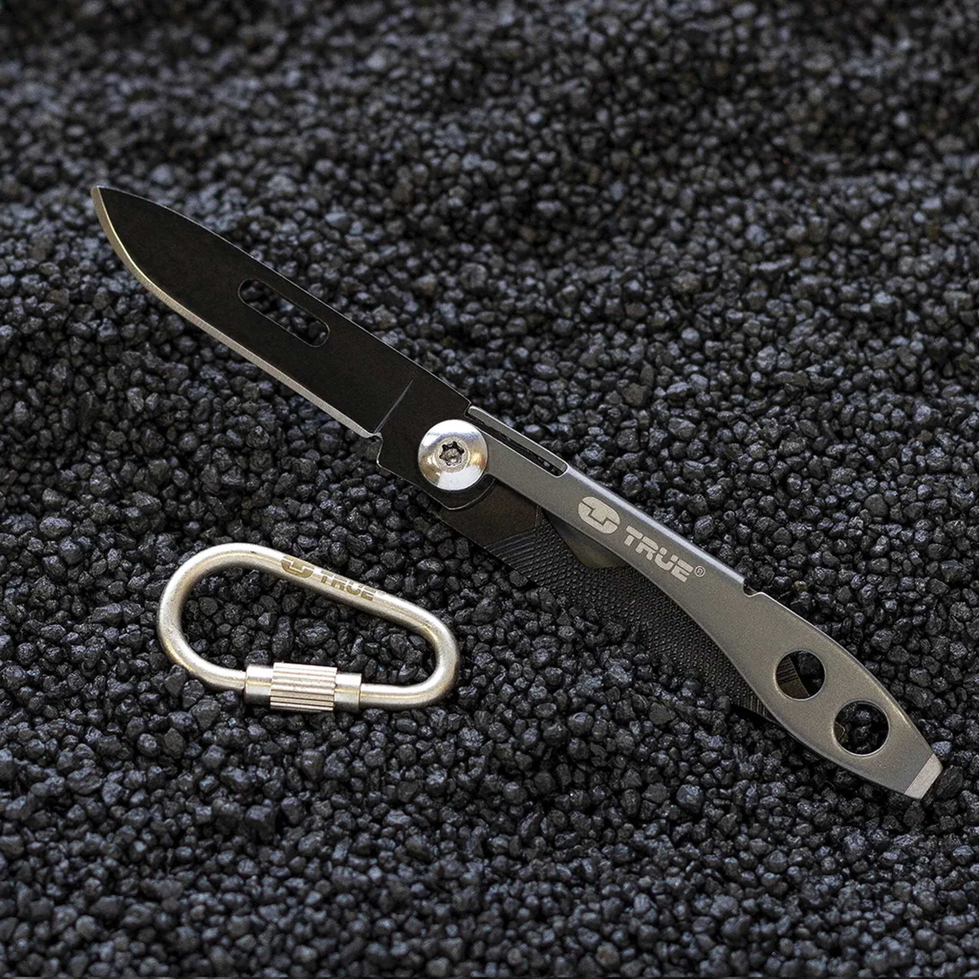 True Utilities Micro Keyring Multi Tool with Tweezers