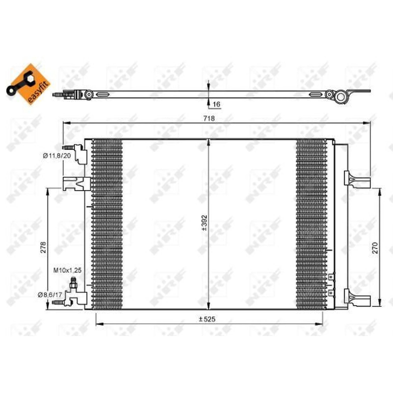 NRF Air Conditioning Condenser 35918