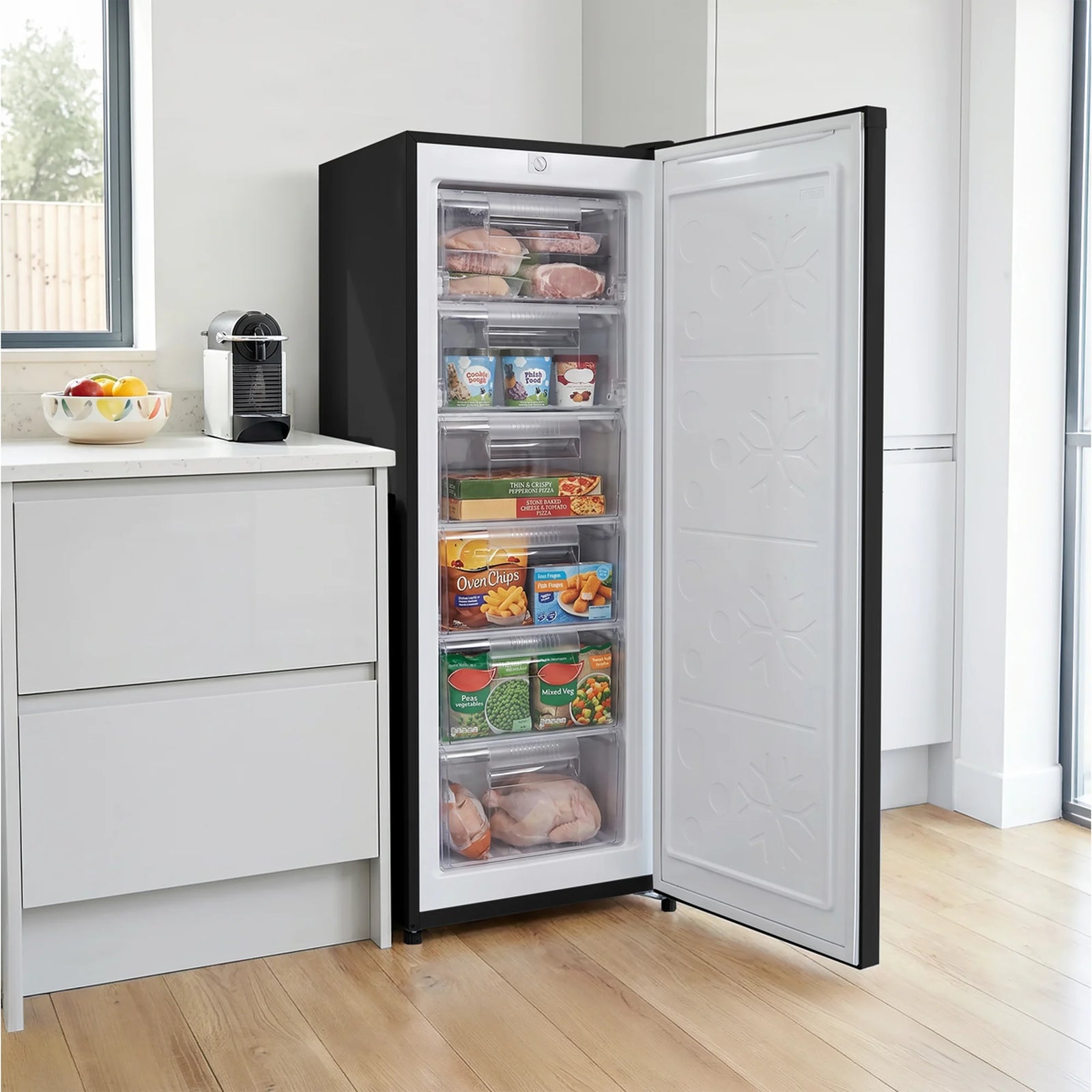 Baridi Freestanding Freezer 177L Capacity - Black
