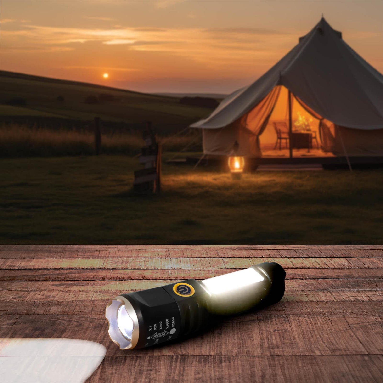 Lesiurewize Rechargeable Adjustable Beam LED Torch