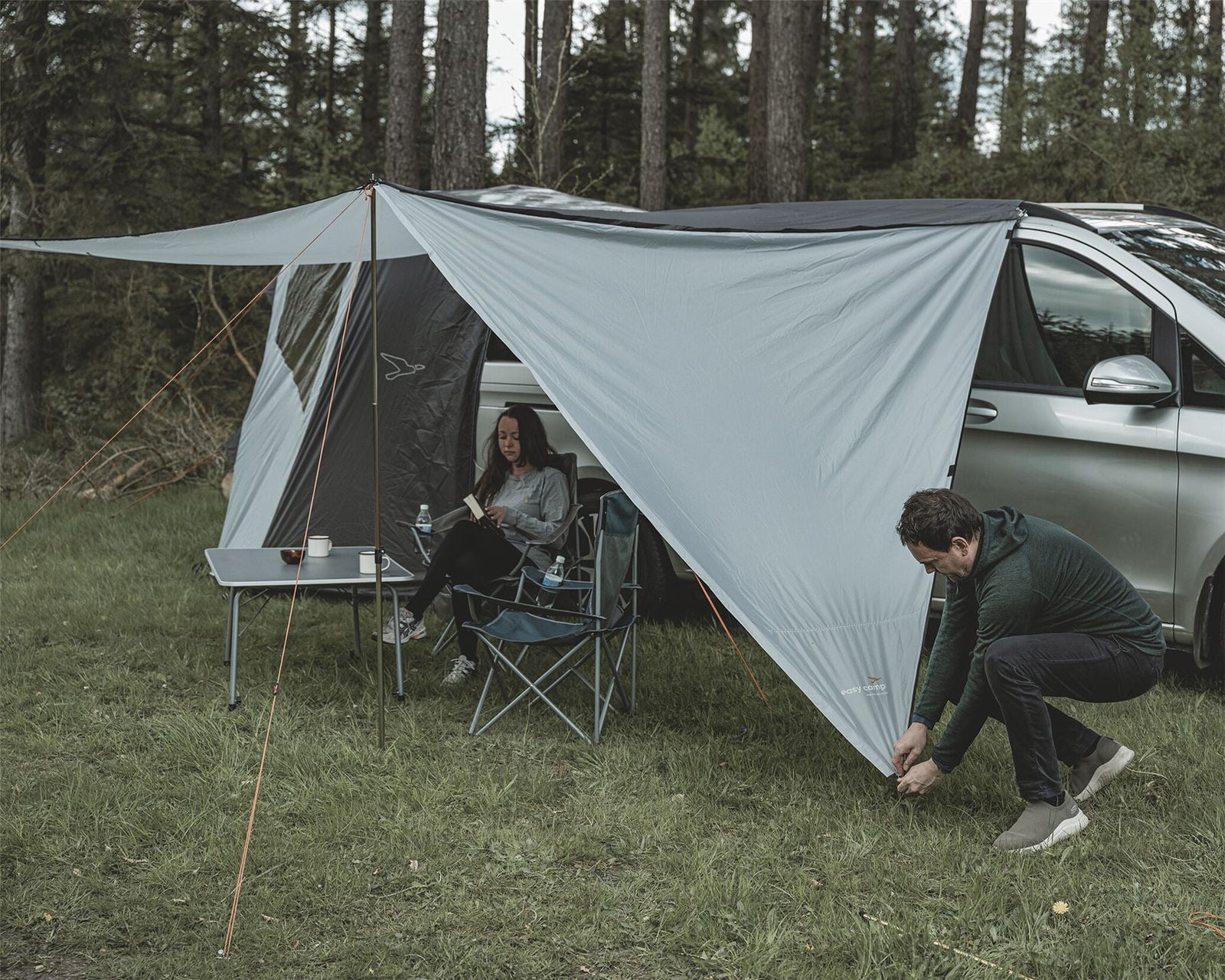 Easy Camp Lom Tri Campervan Canopy Grey Sun Shade
