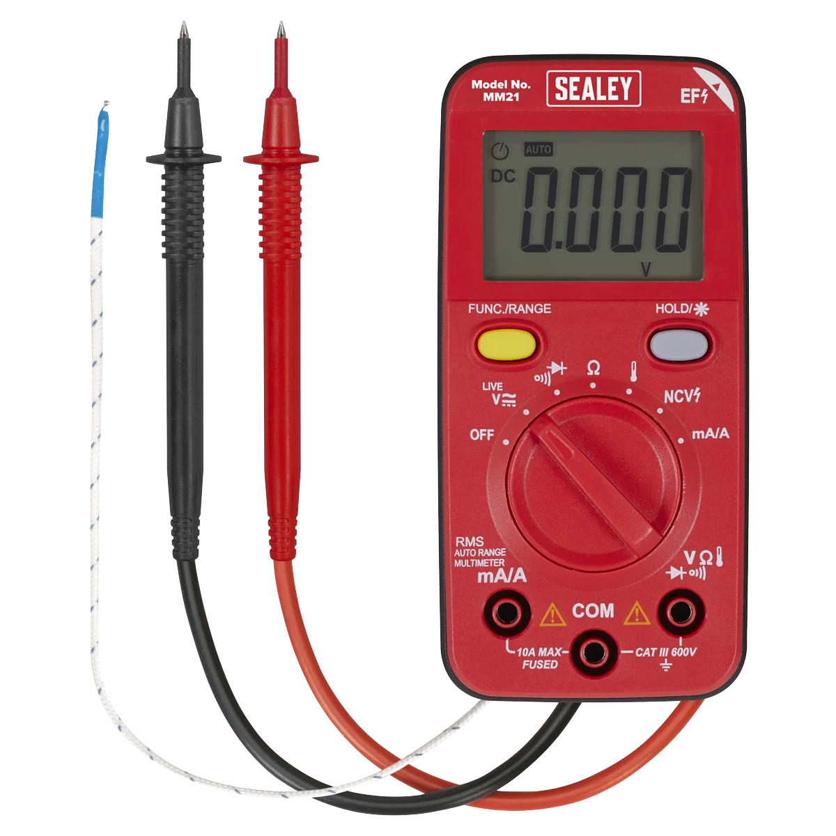Sealey 10-Function Digital Multimeter MM21 - Auto-Ranging