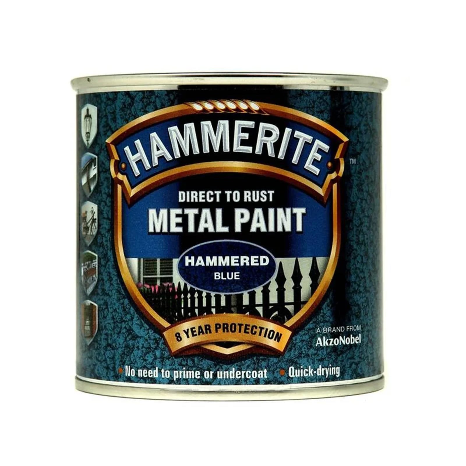 Hammerite Direct To Metal Hammered Paint 250ml Blue