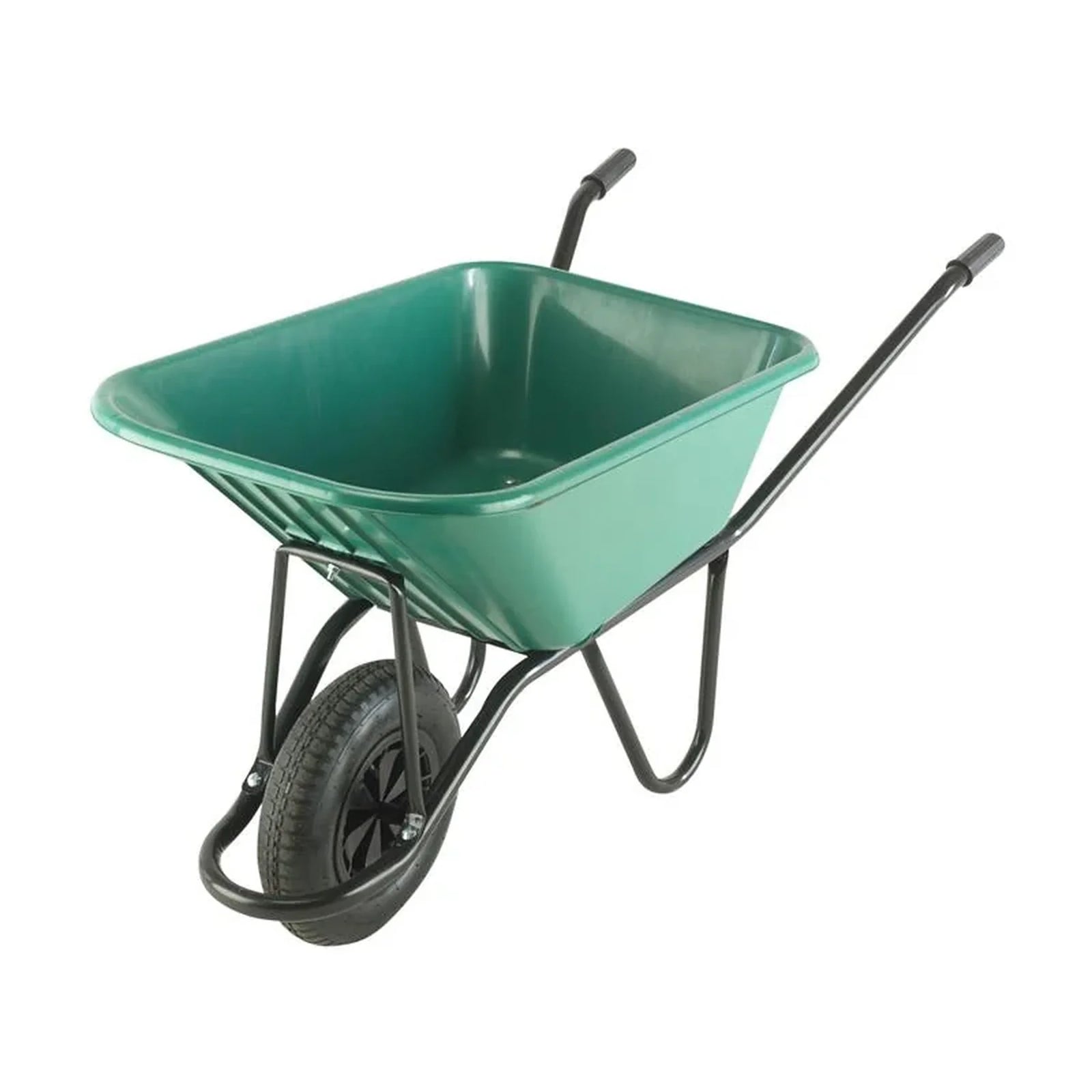Walsall 120L Green Monarch Polypropylene Wheelbarrow - MONPP