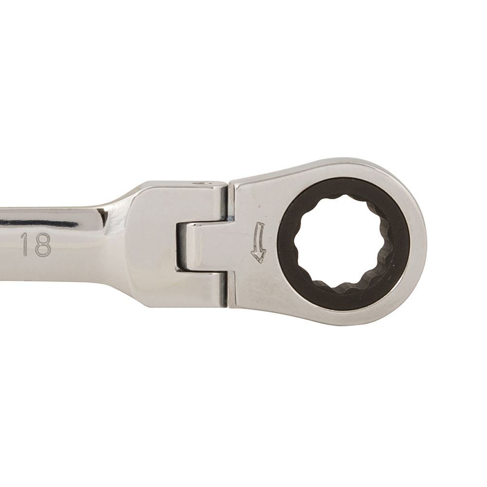 Silverline Flexible Head Ratchet Spanner 18mm