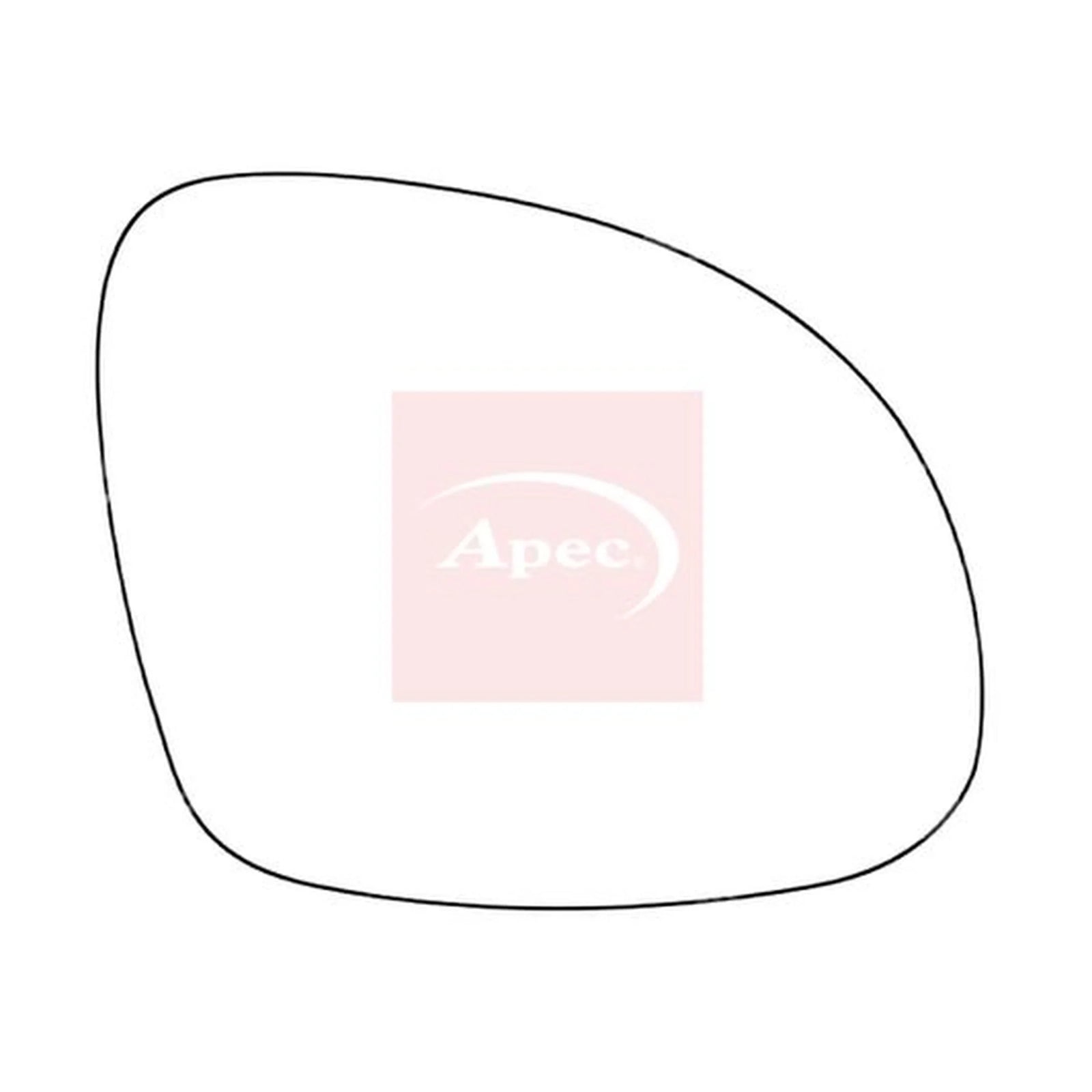 Apec Exterior Wing Mirror Glass Right AMS2180