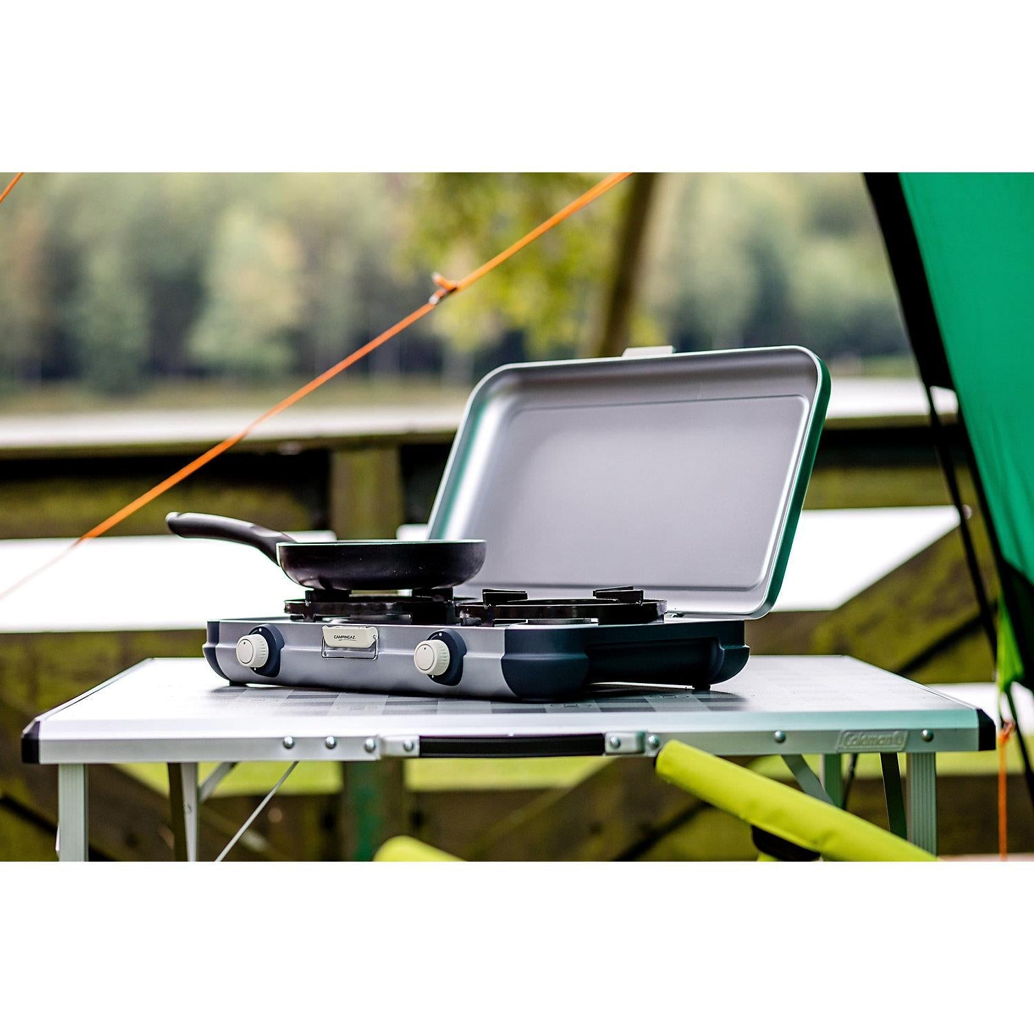 Campingaz Slim Design Camping Kitchen 2 Burner Stove Outdoors Cooking