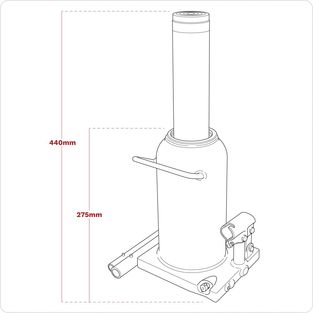 Viking Bottle Jack 30 Tonne PBJ30S