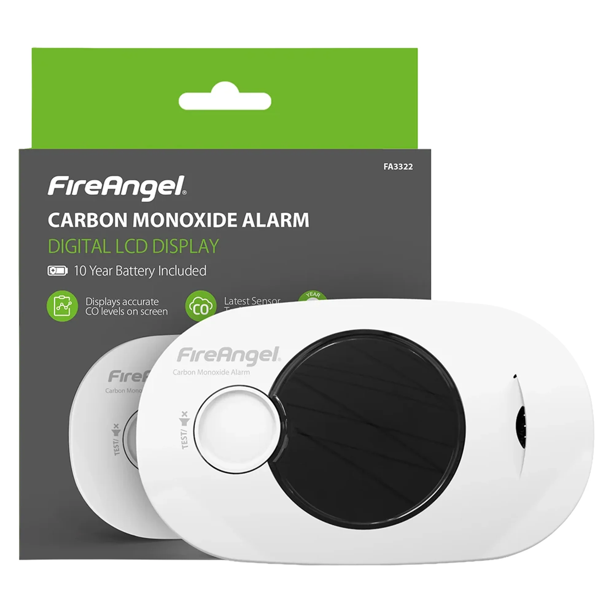 Fireangel 10 Year Digital CO Alarm