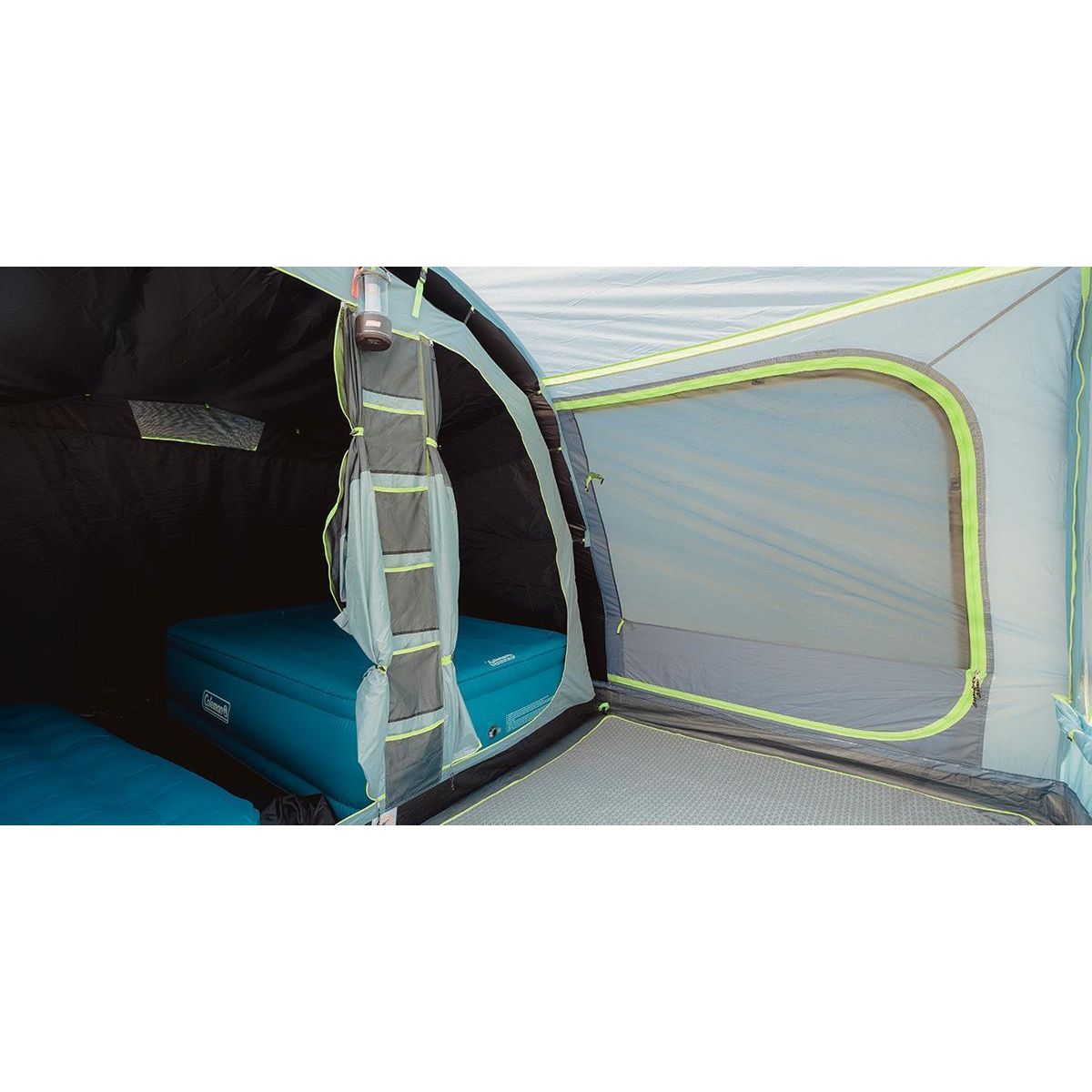 Coleman Tunnel Tent Meadowood 4 Person Black Out Bedrooms Grey Camping Garden