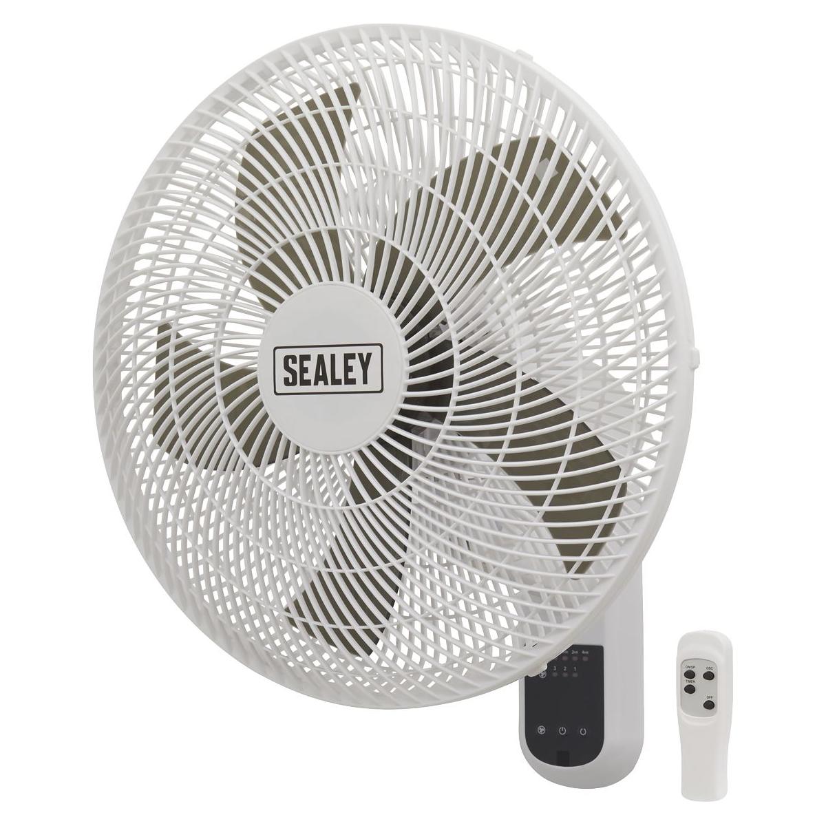 Sealey 3-Speed Wall Fan with Remote Control 18" 230V SWF18WR