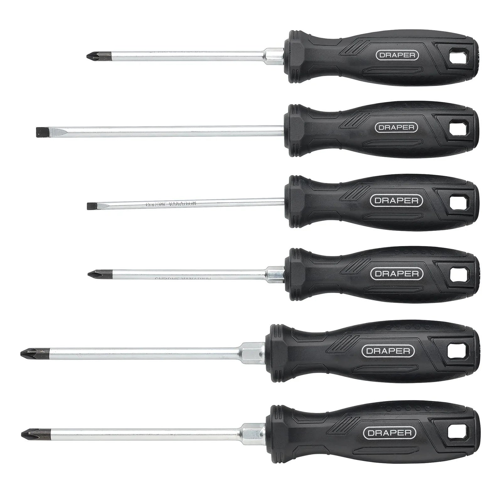 Draper Hard Grip Screwdriver Set (6 Piece) - 220/S2
