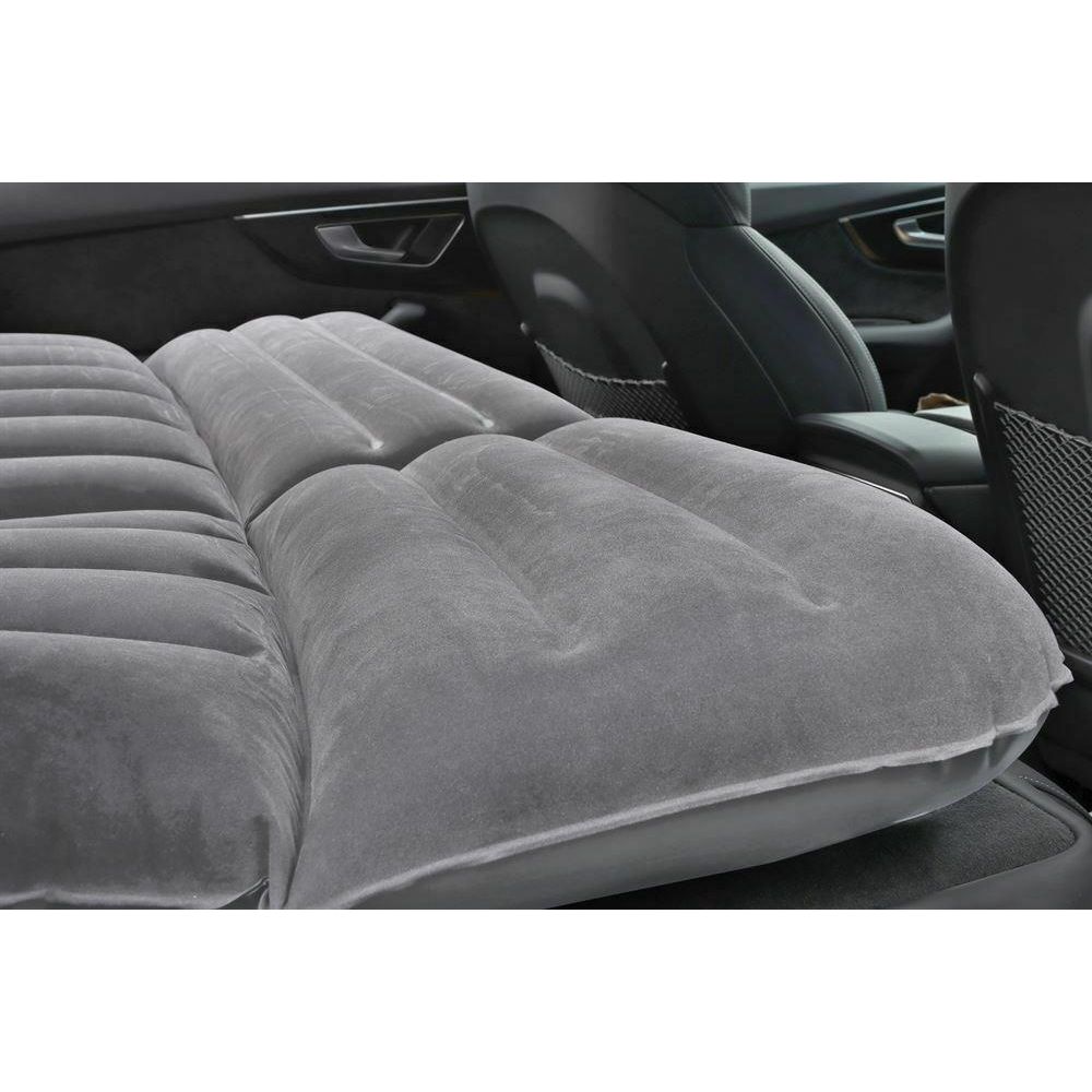 Camping Travel Inflatable Rear Car Boot Double Air Bed Mattress Grey