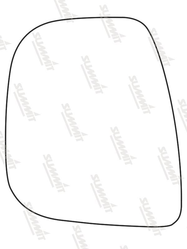 Summit Heated Base Plate With Commercial Mirror Glass fits Citroen Berlingo 13 on LHS